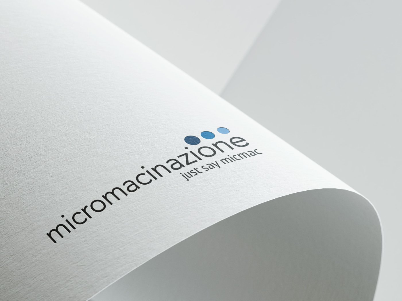 Logo del brand Micromacinazione nella sezione portfolio progetti